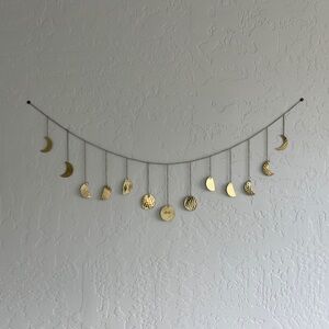 Urban Outfitters Moon Phase Metal Wall Art